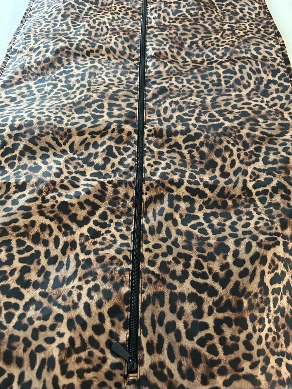 Chico's Leopard-Print Garment Bag - Brown and Black